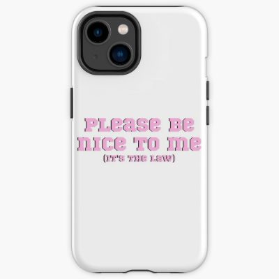 Please Be Nice To Me (It'S The Law) Kurtis Conner, Pink And Black Iphone Case Official Kurtis Conner Merch