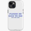 Please Be Nice To Me (It'S The Law) Kurtis Conner, Blue And Black Iphone Case Official Kurtis Conner Merch