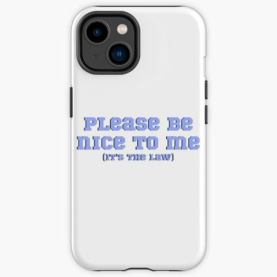 Please Be Nice To Me (It'S The Law) Kurtis Conner, Blue And Black Iphone Case Official Kurtis Conner Merch