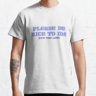 Please Be Nice To Me (It'S The Law) Kurtis Conner, Blue And Black T-Shirt Official Kurtis Conner Merch