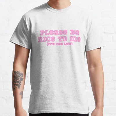 Please Be Nice To Me (It'S The Law) Kurtis Conner, Pink T-Shirt Official Kurtis Conner Merch