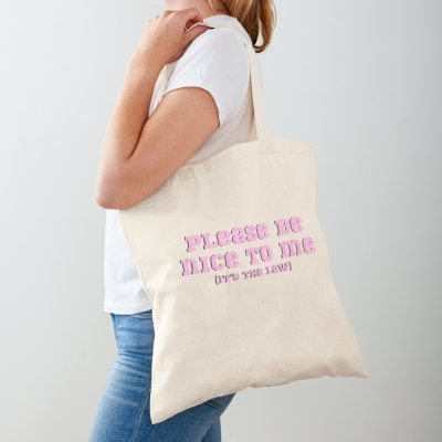 Please Be Nice To Me (It'S The Law) Kurtis Conner, Pink And Black Tote Bag Official Kurtis Conner Merch