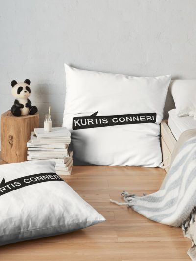 Kurtis Conner Merch Kurtis Conner Logo Throw Pillow Official Kurtis Conner Merch