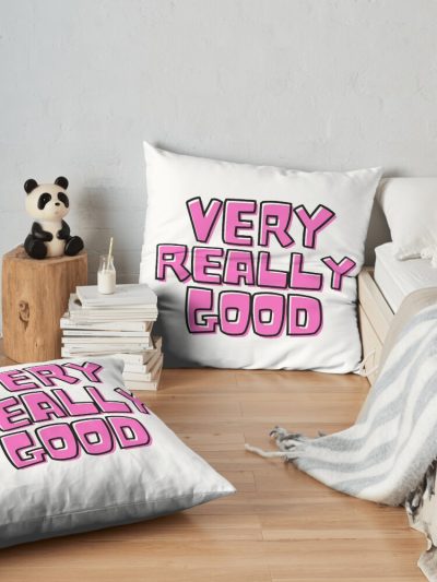 Very Really Good | A Kurtis Conner Tribute Throw Pillow Official Kurtis Conner Merch