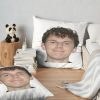 Kurtis Conner Happy Face Throw Pillow Official Kurtis Conner Merch