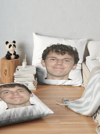 Kurtis Conner Happy Face Throw Pillow Official Kurtis Conner Merch