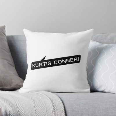 Kurtis Conner Merch Kurtis Conner Logo Throw Pillow Official Kurtis Conner Merch