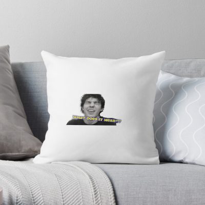 Kurtis Conner - What Does It Mean?!?! Throw Pillow Official Kurtis Conner Merch