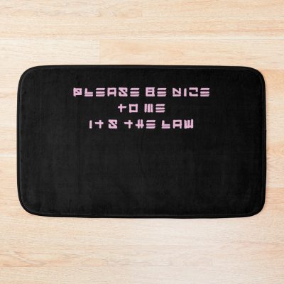 Please Be Nice To Me (It'S The Law) Kurtis Conner Bath Mat Official Kurtis Conner Merch