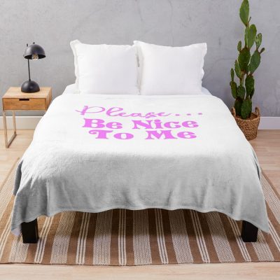 Please Be Nice To Me (Kurtis Conner) Throw Blanket Official Kurtis Conner Merch