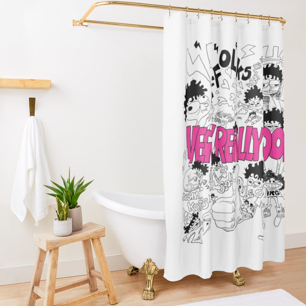 Kurtis Conner Very Really Good Shower Curtain Official Kurtis Conner Merch