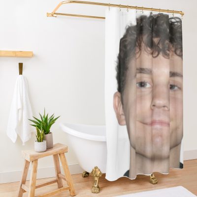 Kurtis Conner Happy Face Shower Curtain Official Kurtis Conner Merch