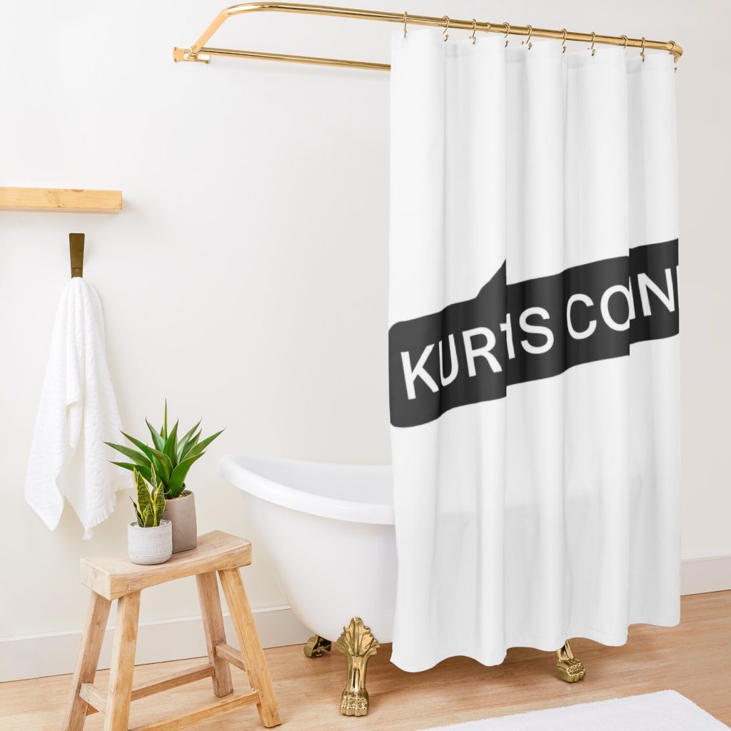 Kurtis Conner Merch Kurtis Conner Logo Shower Curtain Official Kurtis Conner Merch