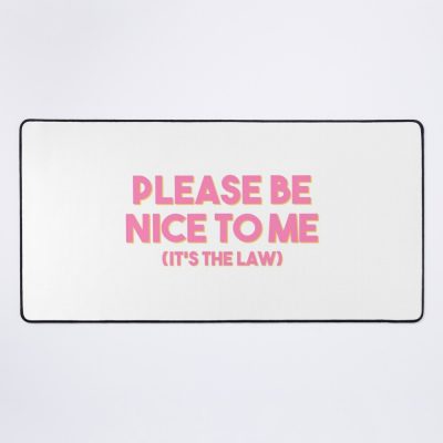 Please Mbe Nice To Me Mouse Pad Official Cow Anime Merch